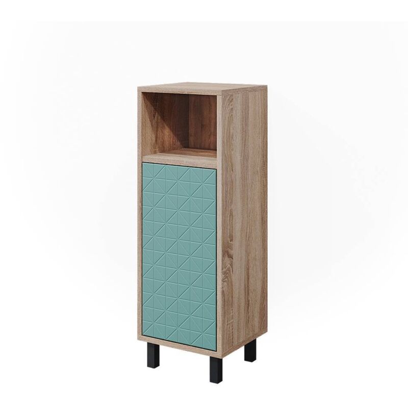Vicco - Meuble de rangement de salle de bain Agasta, Vert menthe, 30 x 87.2 cm