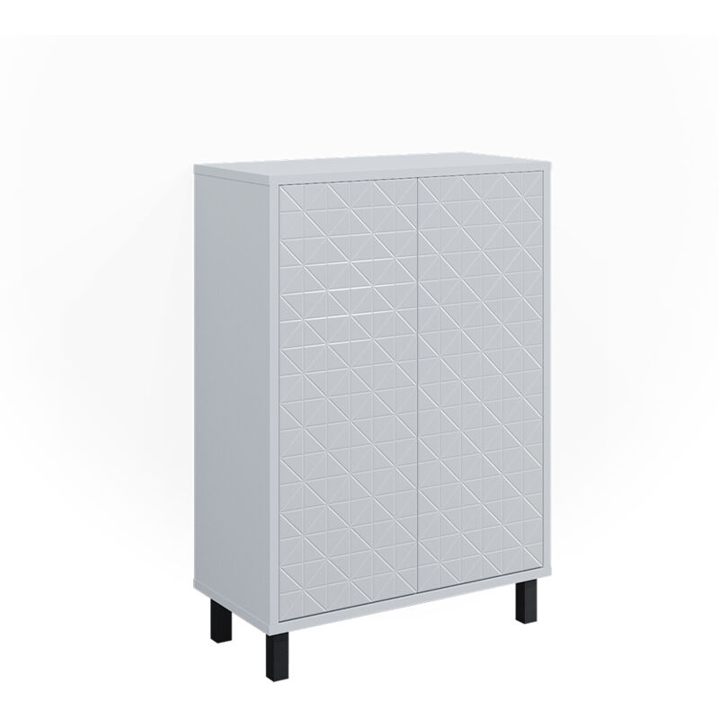 Vicco - Meuble de rangement de salle de bain Agasta, Blanc, 56.2 x 83.2 cm