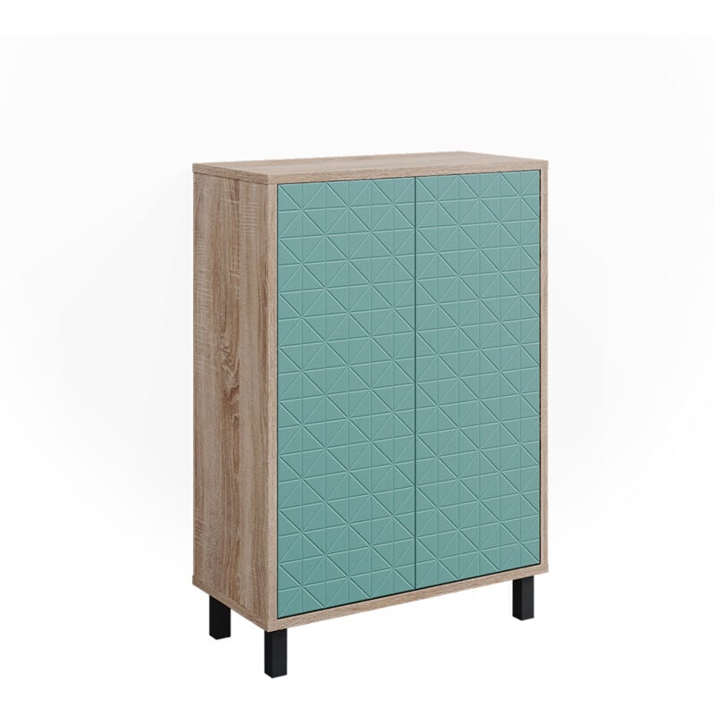 Meuble de rangement de salle de bain Agasta, Vert menthe, 56.2 x 83.2 cm, Vicco
