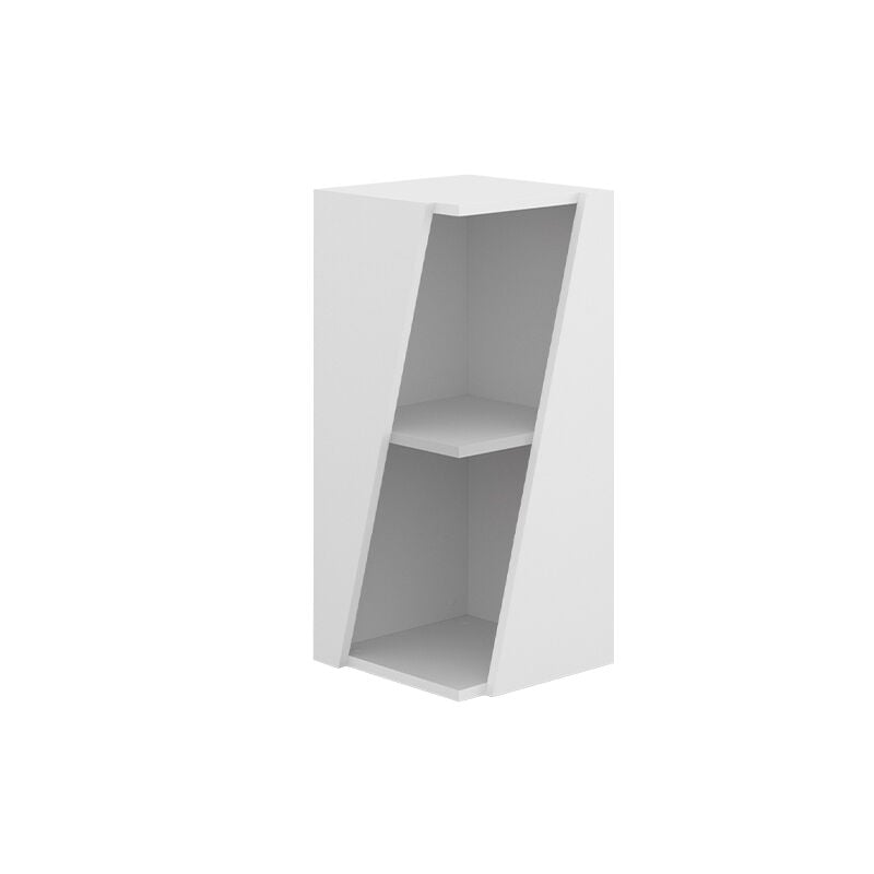 Meuble de rangement de salle de bain Benno, Blanc, 31.6 x 70.5 cm avec étagères ouvertes Vicco