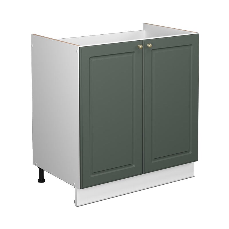 Meuble sous vasque simple Fame-Line, Vert Or Campagne, 80 x 81.6 cm sans plan de travail Vicco
