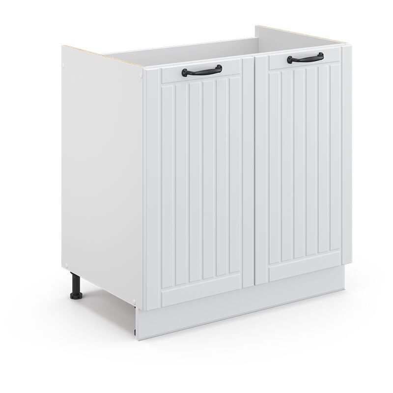 Meuble sous vasque simple Fame-Line, Blanc campagne, 80 x 81.6 cm sans plan de travail Vicco