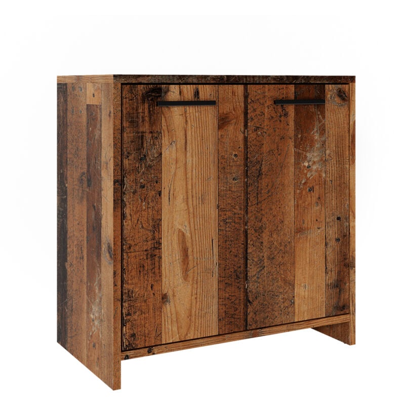 Meuble sous vasque simple Kiko, Chêne rustique, 58 x 60 cm, Vicco