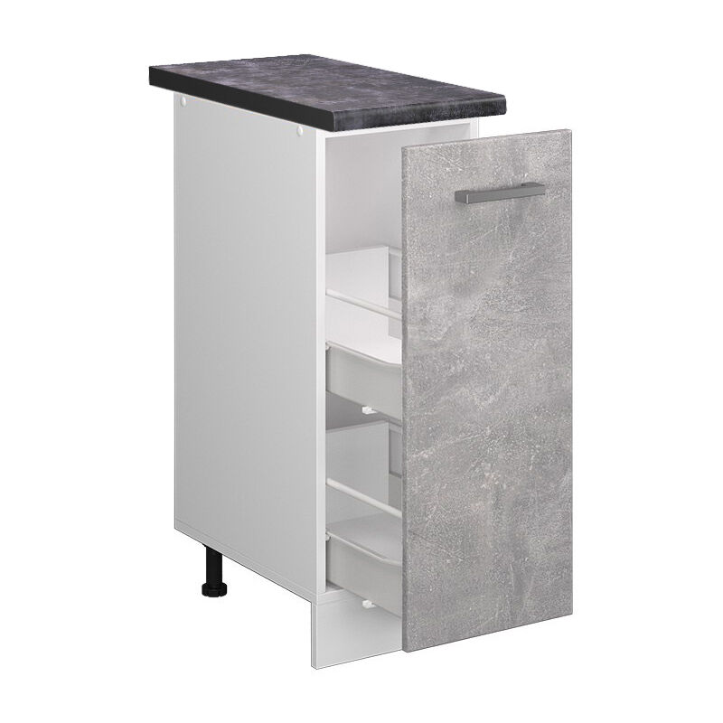 Vicco - Küchenunterschrank R-line, Beton, 30 Cm , Ap Anthrazit