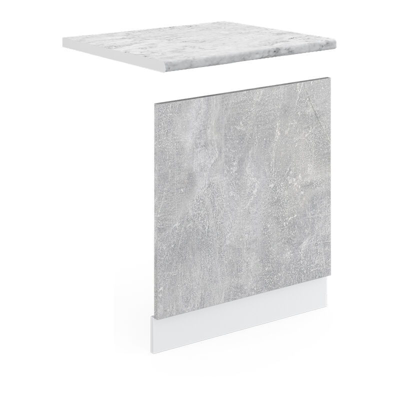Frontblende R-Line, Beton, 60 cm , AP Marmor, Vicco