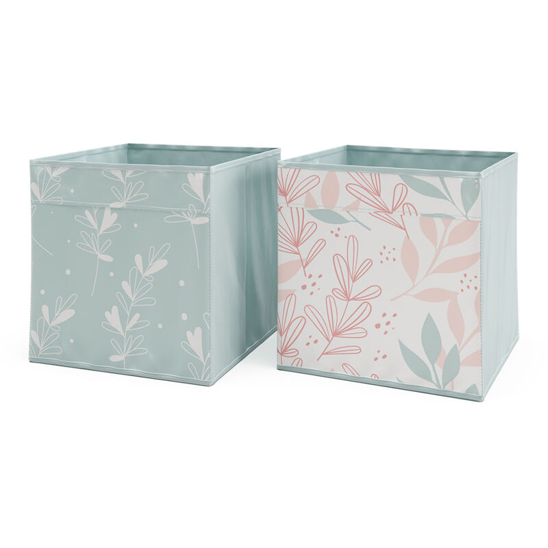 Boîte pliante, Turquoise, 30 x 30 cm Set de 2 Vicco