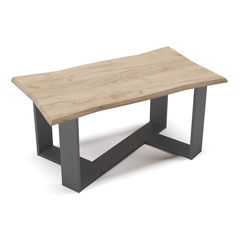 Vicco - Table basse Arne, Chêne de force doré, 90 x 50 cm