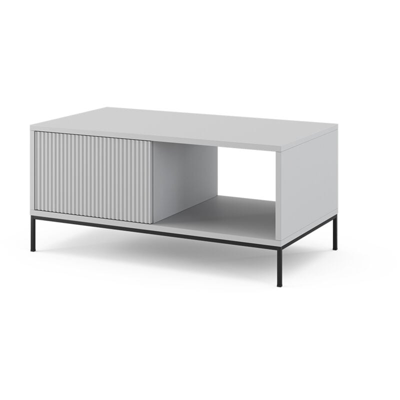 Table basse Eliza, Gris, 90 x 50 cm Vicco