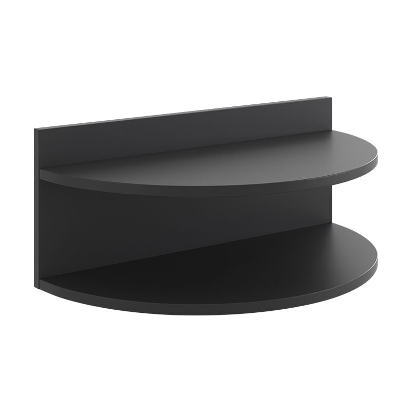 Table de chevet Axel, Noir, 58.5 x 24 cm Vicco