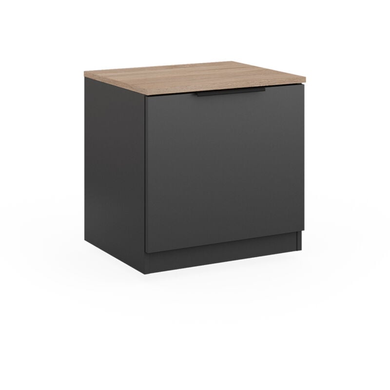 Vicco - Table de chevet Betti, Anthracite, 50 x 50 cm