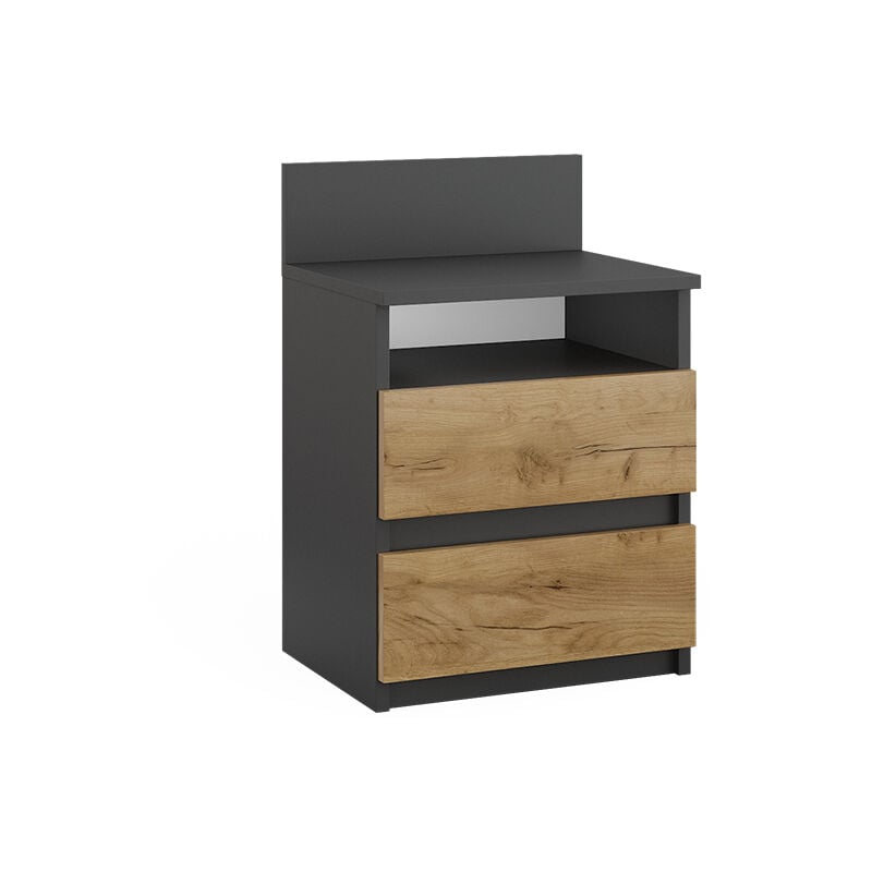 Vicco - Table de chevet Monty, Anthracite, 39.6 x 59.1 cm