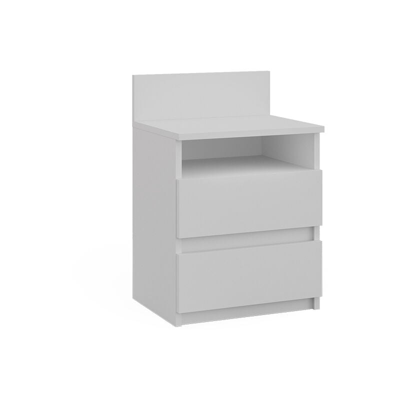Vicco - Table de chevet Monty, Blanc, 39.6 x 59.1 cm