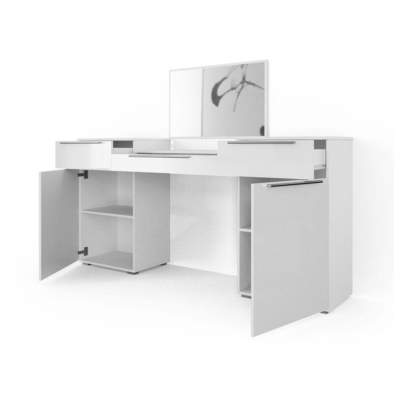 Coiffeuse Lilli, Blanc, 190 cm, Vicco