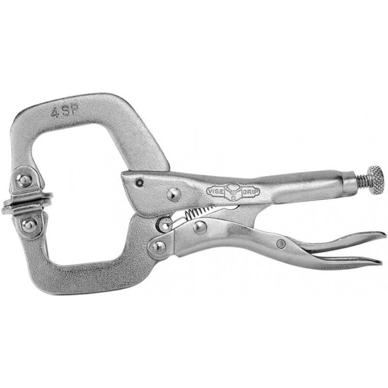 Irwin T165EL4 4SP 4' Locking C-Clamp comes with Swivel Pads