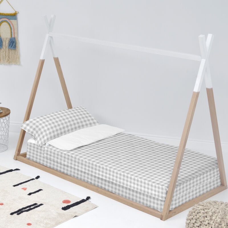 Vichy Nordic sac de couchage 90x200 cm (Lit 90) Sans rembourrage Gris