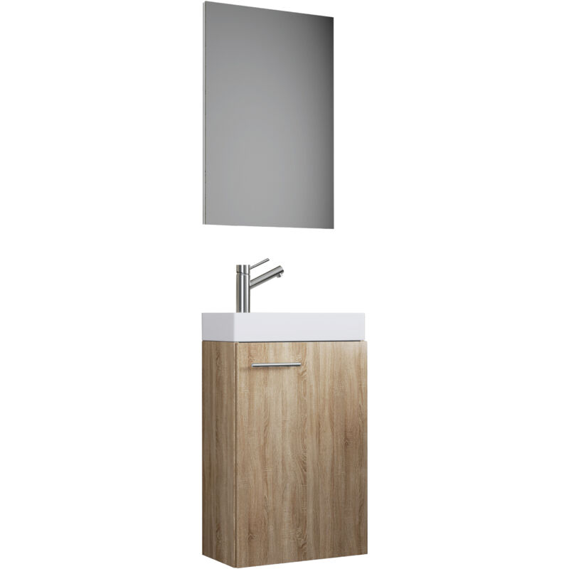 Ebuy24 3tlg Waschplatz Waschtisch Slito Spiegel