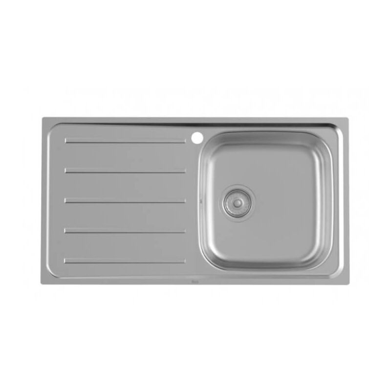 A874801A01 victoria Fregadero 1 Cubeta Escurridor Izquierda 80 cm Acero Inoxidable - ref: A874801A01 - Roca
