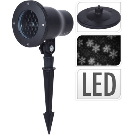 Victoria LED-Strahler Winter Schwarz IP44 Außenbereich