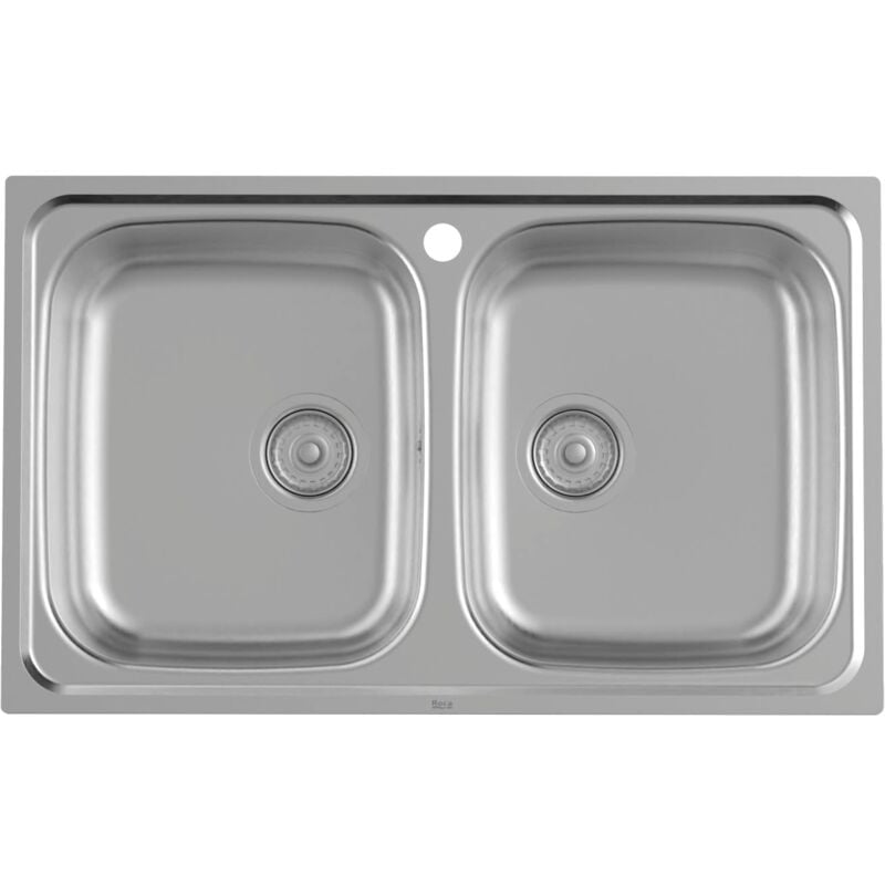 A872801A01 victoria Fregadero 2 Cubetas 80 cm Acero Inoxidable - ref: A872801A01 - Roca