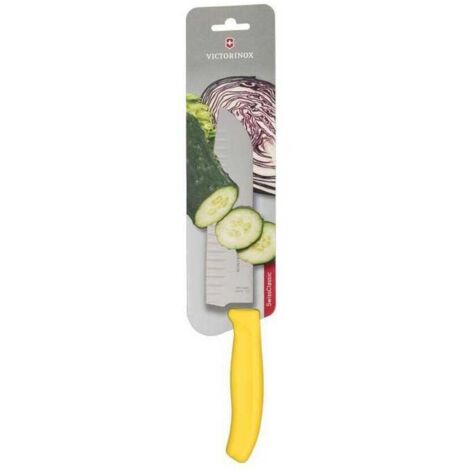 Victorinox Couteau Santoku 17 cm jaune moderne ergonomique