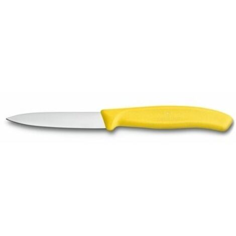 Victorinox - Cuchillo para verduras 8cm, hoja lisa, amarillo - corte preciso de verduras y frutas