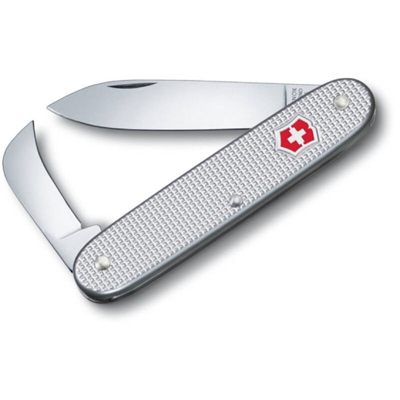 Victorinox - Couteau suisse Pionner 04 Alox cannelé couleur argent grande lame et sécateur 0.8060.26