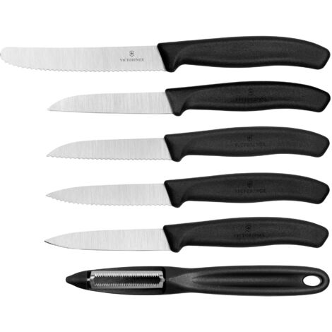 Victorinox Swiss Classic Set de Couteaux Noir Ergonomique