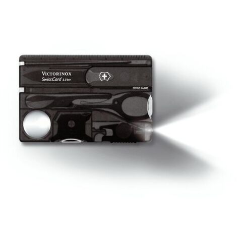 Victorinox SwissCard Lite herramienta multifunción negra compacta