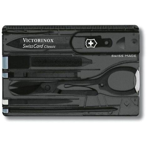 Victorinox SwissCard Translucent Onyx Compact Multi-Tool Card (Blister Pack)