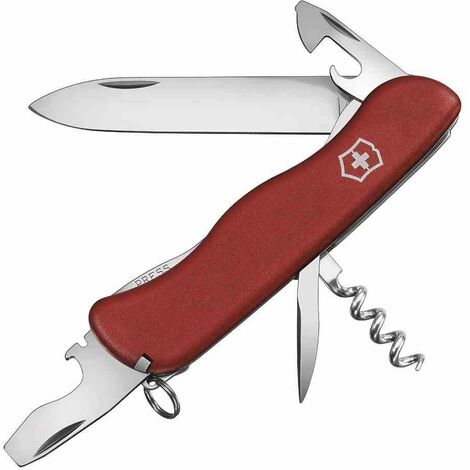 Couteau suisse Victorinox Picknicker, idéal pour les excursions, possède 11 fonctions, avec lame verrouillable et décapsuleur, en variosvarios couleurs.