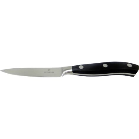 VICTORINOX Victorinox Grand Maître Couteau D’Office, Forgé, Inoxydable, Boîte Cadeau, Noir (7.7203.10G)