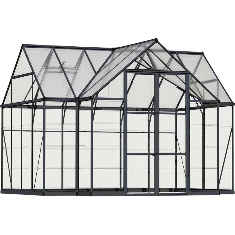 Palram - Serre de jardin en aluminium et polycarbonate Victory Orangerie