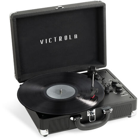 Victrola Tocasdicos maleta Journy+ Negro
