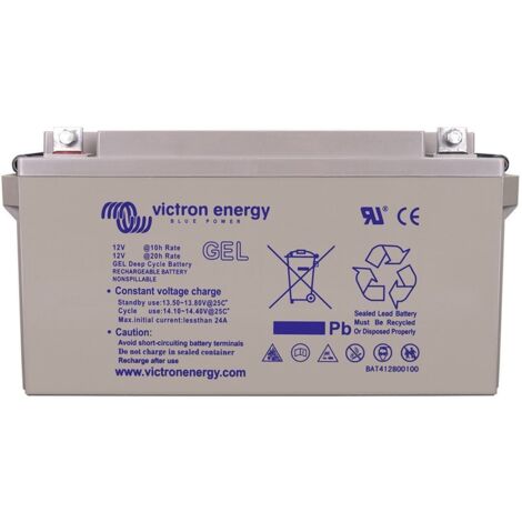 Victron – Batterie GEL 60 Ah 12V – Technologie sans entretien – Idéale pour décharges lentes en solaire – Dimensions 24x13x24 cm