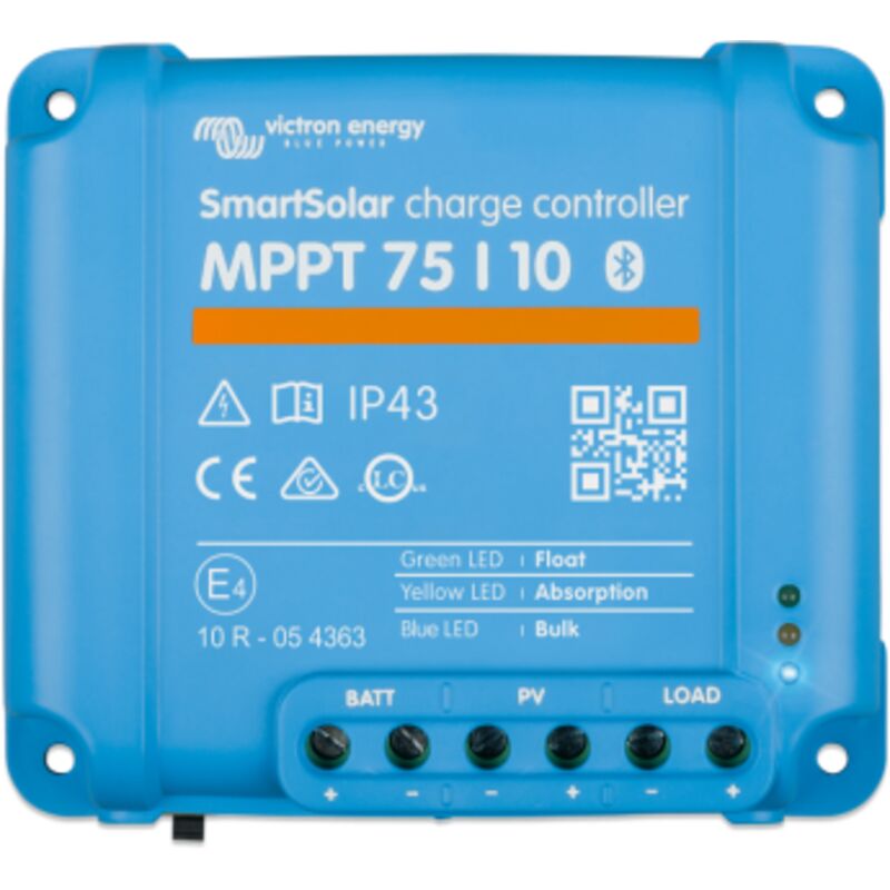 Victron Régulateur de Charge Solaire mppt 10A Smart Solar 75/10 Bluetooth