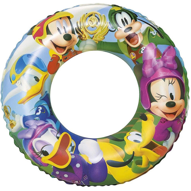 Trade Shop - Ciambella Salvagente Gonfiabile Per Bambini Mickey Mouse &Amp; Friends 56 Cm 91004B -
