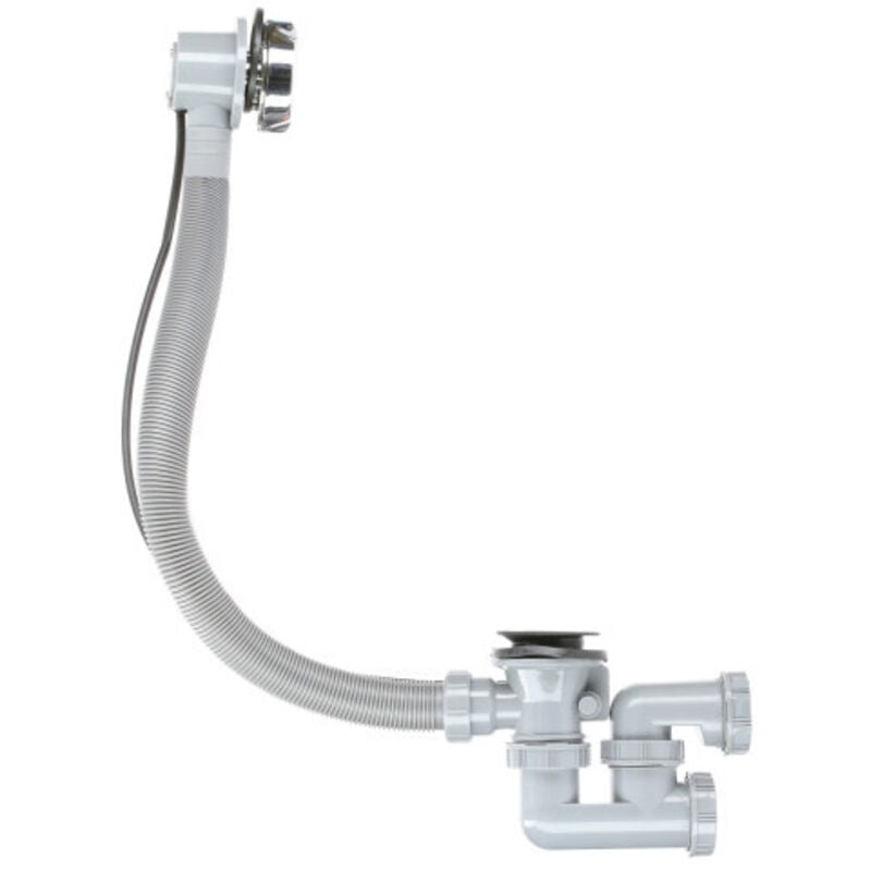 Vidage automatique à câble vidage de baignoire auto volant zinc chromé Garis P04-VBTP-ZAC