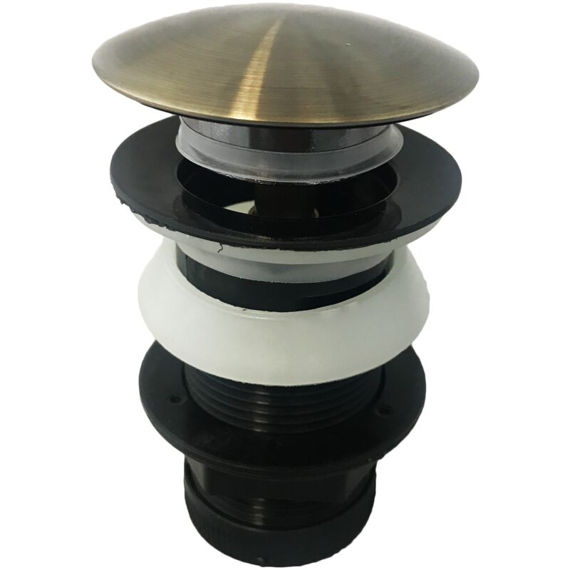 Bonde de vidage clic clac automatique vieux laiton sans trop-plein