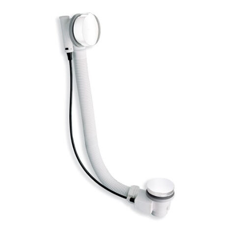 Vidage baignoire à câble 57cm automatique Blanc Mat - CRISTINA ONDYNA VB41724