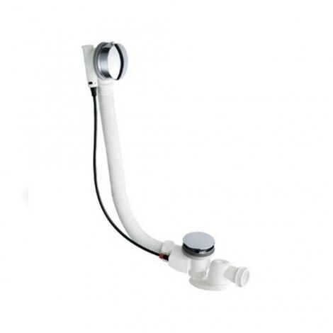 Vidage baignoire automatique 80 cm avec siphon chromé - CRISTINA ONDYNA VB41851
