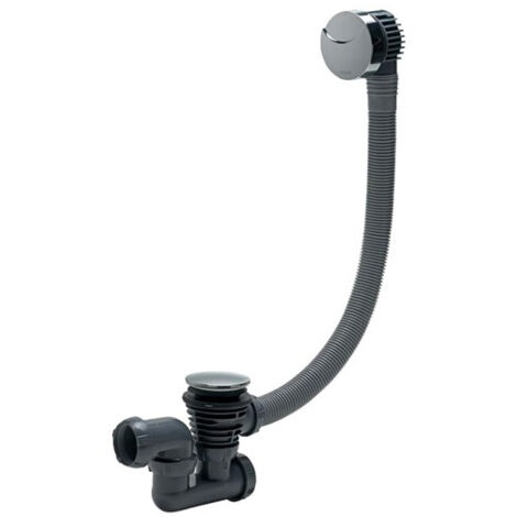 Vidage baignoire complet bonde et trop plein longeur 700mm - WIRQUIN