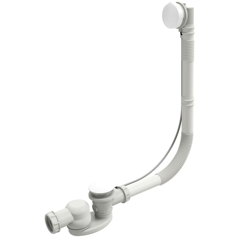 Vidage baignoire extra plat JACOB DELAFON blanc mat