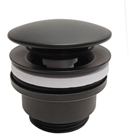 Vidage clic-clac ou ecoulement libre pour vasque Epoxy Noir Mat