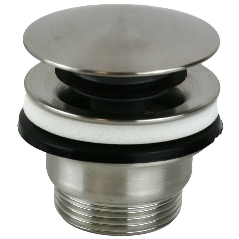 Ponsi Rubinetteria - Vidage clic-clac universel modèle Acier inoxydable aisi 316 Ercos Stilox BTSTLXVR66 acier inoxydable brossé