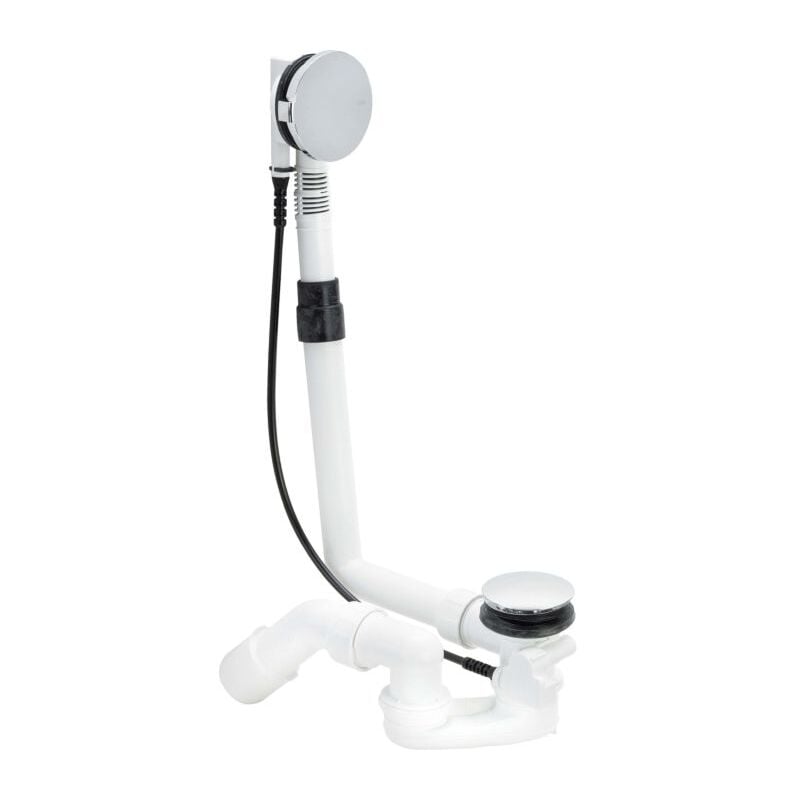 Multiplex de vidage et trop-plein ensemble de bain 101909 ensemble de couleurs Visign M5, dn 40/50 x 560 mm, chromé - Viega