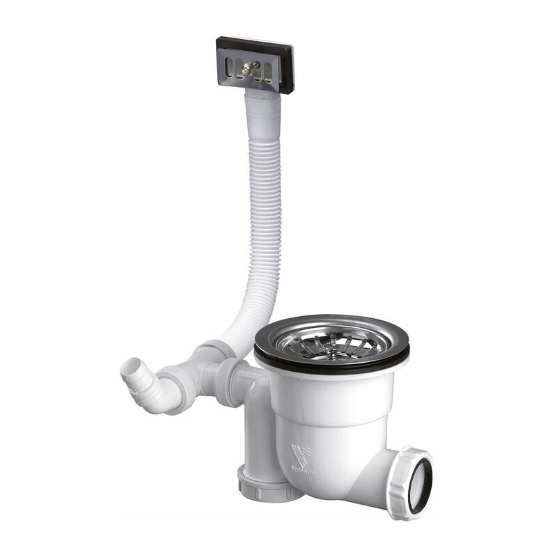 Siphonette évier - Diamètre 90 mm - Pour évier 1 bac