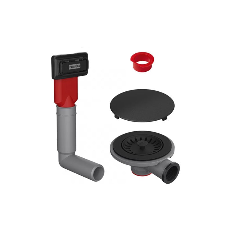 Vidage manuel noir mat pour éviers à encastrer et sous-plan Maris (mrg 610 & 110/210)