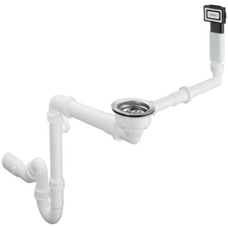 Vidage manuel pour évier 1 bac granite HANSGROHE D14-10 inox