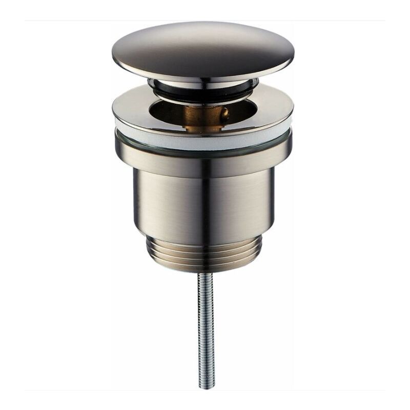 Tecom - Couleur ronde standard en nickel brossé Dammaster 18215 Ferraille en acier inoxydable brossé