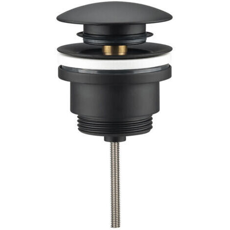 Vidage rond clic-clac noir mat Rubinetterie Noir mat 66mm